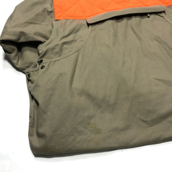 Cabela's Shooting Hunting Jacket Hi-Viz Padded Shoulders Zip-Off Sleeves Mens L - Picture 10 of 10